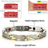 Mens Women Bracelet Magnetic Healing Bio Therapy Arthritis Pain Relief Bangle