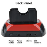 HDD Docking Station Dual 2.5" 3.5" SATA IDE Hard Disk Drive Dock OTB Card Reader