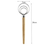 1x Baking Danish Dough Stainless Steel Wire Whisk Mixer Artisan Bread Mixing