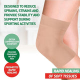 Knee Support Sport Elastic Brace Protection Comfort Compression - Size Large