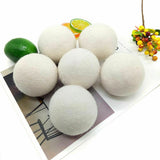 6x Wool Dryer Balls Natural Reusable Hand Made Engergy Saving Laundry Softener