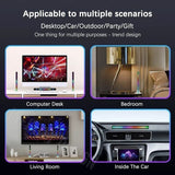 RGB Activated Music Rhythm LED Light Strip Lamp Sound Control Rechargeable Black