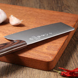 Chinese Kitchen Knife Meat Cleaver Vegetable Knife 6.7-inch Stainless Steel Wood