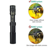 4K 10-300X40mm Super Telephoto Zoom Monocular Telescope Without mini Tripod