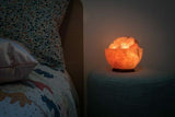 4kg Fire Bowl Firebowl Lamp w/ Himalayan Salt Chunks Rocks