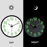 305mm Luminous Wall Clock Glow In The Dark Silent Quartz Indoor Home Modern Clock