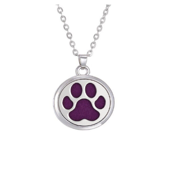 Aromatherapy Oil Diffuser Locket Pendant Necklace Perfume Essential Dog