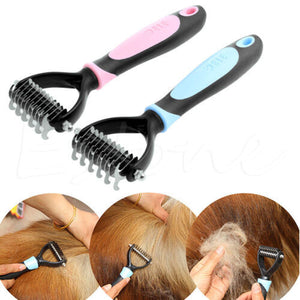 Dog Pet Cat Fur Dematting Grooming Deshedding Trimmer Tool Brush Assorted