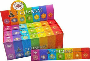 Green Tree 7 Chakras 144 Incense Sticks