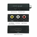 Video Cable Converter 1080p Upscaling Composite AV CVBS 3RCA to HDMI