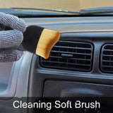 1x Car Interior Cleaning Soft Bristle Brush Instrument Panel Crevice Dust Clean