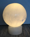 Selenite Sphere Moonlight Standing Calcite Natural Crystal Minerals Decor