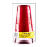 50PK Red Party Cups  Large Rim High Quality 450ml Super Value Pack - Red