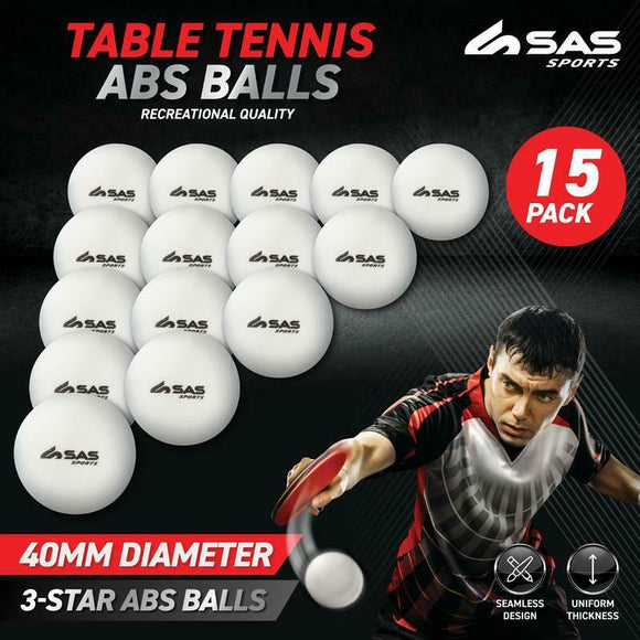 15 Pieces White Table Tennis Balls Ping Pong