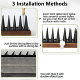 12x Bird Spikes Human Cat Possum Mouse Pest Control Spiked Fence Wall Deterrent