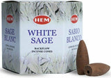 HEM White Sage 80 Backflow Incense Cones