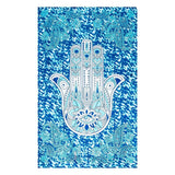 Hamsa Hand Blue White Altar Scarf Fashion Cloth Decor Art Poster 140x210CM