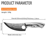 5.5 Inch Damascus Chef Knife Kitchen Tools Meat Chopper Japane Butcher Knives