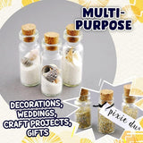 8x Corked Lid Glass Bottles Decoration Craft Wedding Projects 70 x 26mm