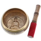 Buddha Gold Singing Bowl Meditation Yoga Spiritual - 6x12cm