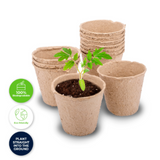 24x Planter Paper Pulp Round Seedling Pots Garden Greens 8cm