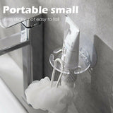 Toothbrush Holder Wall Mount Sucker Bathroom Suction Cup ToothpasteStorage White