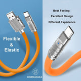 USB To Type C Cable Fast Charge USB C Cable Data Cable C To USB A 1.5M Black