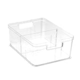 1x Box Sweden Crystal Storage Tray Organiser w/ Adjustable Divider Clear 28x21cm