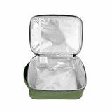 1x Insulated Lunch Snack Tote Bag Thermal Cooler Carry School - Olive