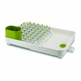 Joseph Joseph Extend Expandable Kitchen Dish Drainer Rack - White/Green