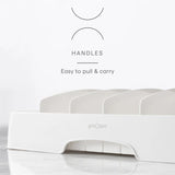 YouCopia StoraLid Food Container Lid Organizer Plastic w/ 5 Tall Dividers -Large