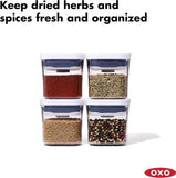 OXO Good Grips POP 2.0 4 Piece Mini Canister Set Multicolor One Size