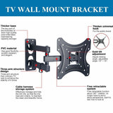 Corner TV Wall Mount Bracket Tilt Swivel 32 37 40 42 50 52 55 Plasma LCD LED