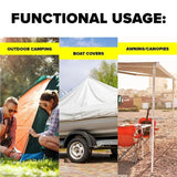 4pcs Tarp Clips Tarpaulin Clips 75mm Heavy Duty Hook Camping Strong Hold 25kg