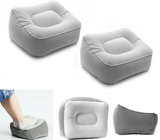 Travel Inflatable Foot Rest Air Pillow Cushion Office Home Leg Footrest Relax