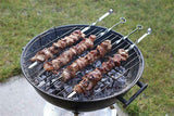 Barbecue Skewer Kebab Stick Flat Pointed BBQ Stainless Steel 60cm 6 pack Set