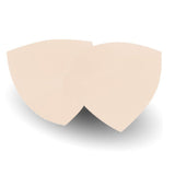 1 pair Triangle Sponge Padding Inserts Bra Pads Removable Bikini Enhancers Beige