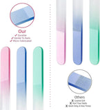 1x Professional Glass Nail File w Case Crystal Nail File Women Manicure Assorted