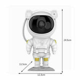 1x Astronaut LED Projector Light USB Starry Bedside Table Lamp 8 Colors W/ Remote Control