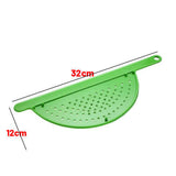 Saucepan Strainer Clip Drainer Plastic Pot Pan Kitchen Rice Pour Water