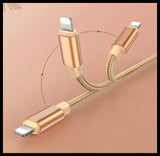 Braided USB Charger Phone Cable Cord iPhone 14 13 12 11 Pro Max XR iPad- Pink 3M
