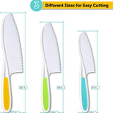 3pcs Kids Kitchen Knife Plastic Fruit Knife Safe Knives for Bread Lettuce Salad