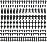 190x Car Body Trim Clips Retainer Bumper Rivets Panel Push Plastic Fastener Set