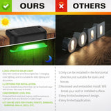 Solar LED Deck Garden Outdoor Stair Step Fence Light Path Walkway Wall