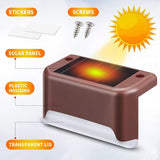 Solar LED Deck Garden Outdoor Stair Step Fence Light Path Walkway Wall