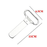 Wine Bottle Opener Cork Two-Prong Puller Damaged Cork Remover Chrome Sheath