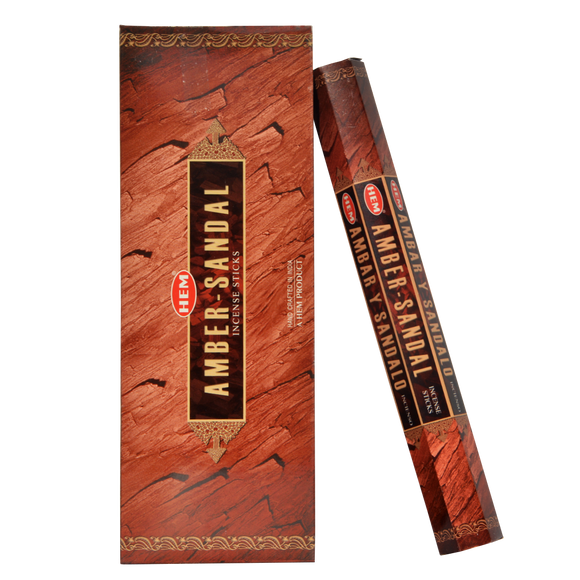 HEM Amber Sandal 120 Incense Sticks