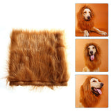 Lion Costume Mane Wig Large Dog Fancy Dress Up Party for Pet Halloween Clothes