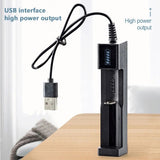 Portable 1slot Battery USB Charger for Rechargeable Batteries Li-ion