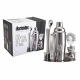 Professional Bartender Stainless Steel Cocktail Set 8 pieces Kit With Stand